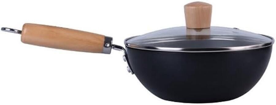 Koekenpan Melkpan Steelpan Koken en Bakken Energiebesparende Bodem Niet gespecificeerd Zwart