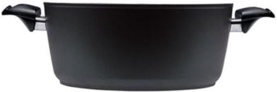 Koekenpan met 2 handgrepen Koekenpan Koken in de keuken Antiaanbaklaag 28 cm Zwart