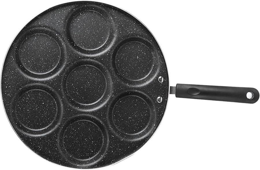 Koekenpan met 7 Gaten voor Pannenkoeken en Gebakken Eieren