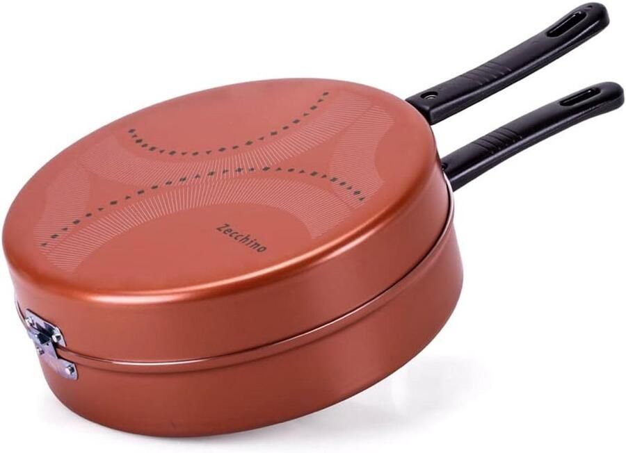 Koekenpan met anti-aanbak Dagelijks koken Voedselveilig aluminium 28 cm Brons