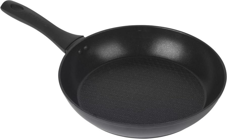 Koekenpan met anti-aanbaklaag Dagelijks Koken Diamant effect oppervlak 20 cm Zwart
