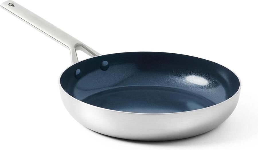 Koekenpan met anti-aanbaklaag Dagelijks koken Diamant versterkte coating 24 cm Zilver