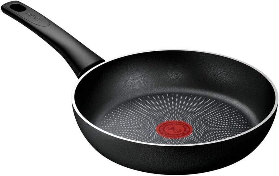 Koekenpan met anti-aanbaklaag Dagelijks koken Thermo-Fusion inductietechnologie 24 cm Zwart