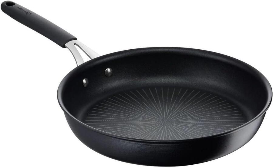Koekenpan met anti-aanbaklaag Dagelijks Koken Titanium anti-aanbaklaag 20 cm Zwart