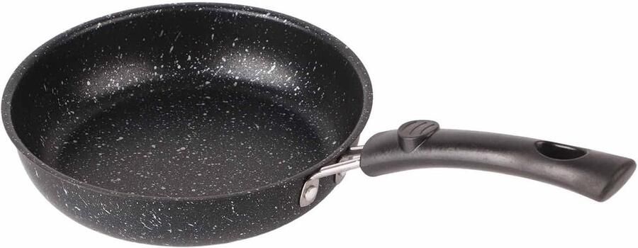 Roestvrijstalen Koekenpan Aanbakvrije Pan Grillpan Gezond Koken Snelle Warmtegeleiding 16CM Zilver