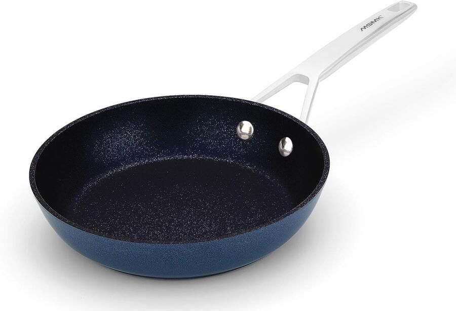Koekenpan met anti-aanbaklaag Eieren Bakken Titanium Diamond Coating 20 cm Blauw