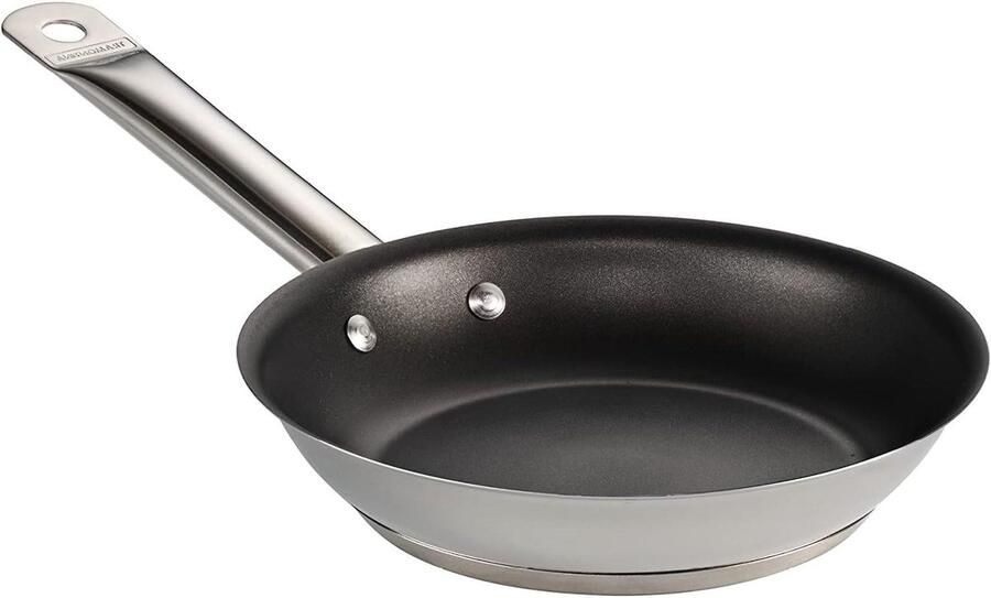 Koekenpan met anti-aanbaklaag Eieren bakken Tri-ply basisconstructie 20 cm Zwart