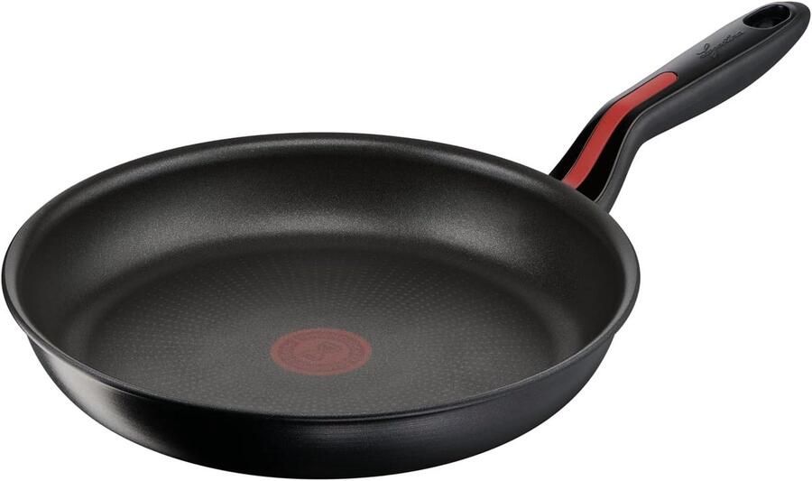 Koekenpan met anti-aanbaklaag Gezond Bakken Met warmte-indicator 26 cm Zwart