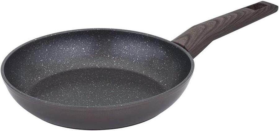 Koekenpan met anti-aanbaklaag Gezond koken 4-laags marmeren coating 20 cm Brons