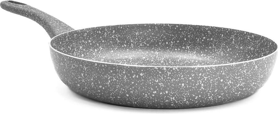 Koekenpan met anti-aanbaklaag Gezond Koken Versterkt met titanium 30 cm Grijs