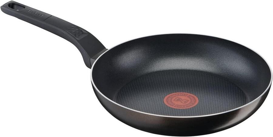 Kookpan Bodem pan Lekker koken Titanium anti-aanbaklaag 26 cm Zwart