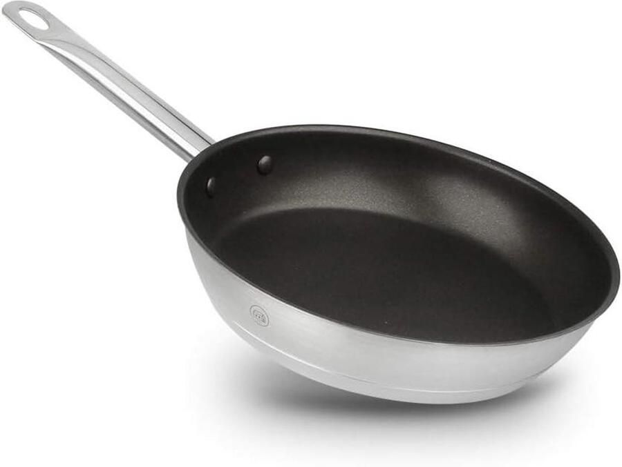 Koekenpan met anti-aanbaklaag Koken en bakken Roestvrij staal 18 10 20 cm Zilver