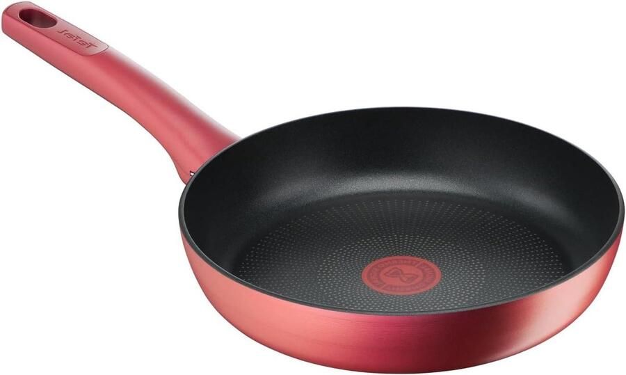 Koekenpan met anti-aanbaklaag Koken en Bakken Thermo-Signal Indicator 24 cm Rood