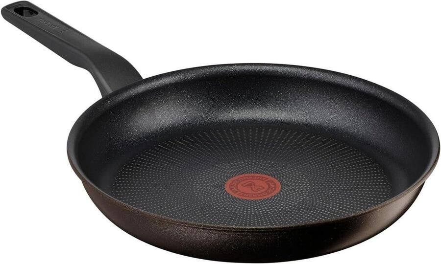 Koekenpan met anti-aanbaklaag Koken en bakken Titanium 3X antiaanbaklaag 28 cm Bruin
