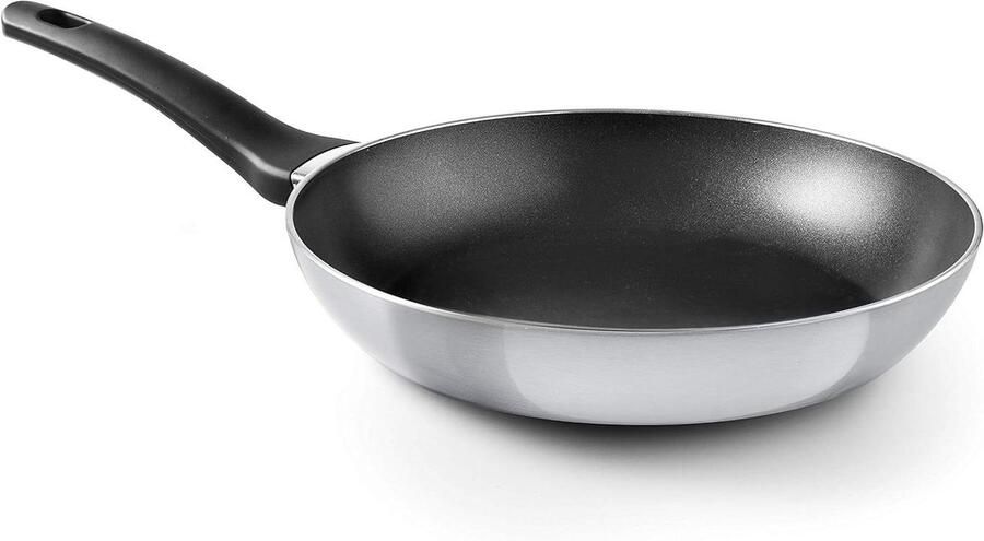 Koekenpan met anti-aanbaklaag Koken en bakken Volledige inductie compatibiliteit 26 cm Grijs