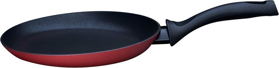 Koekenpan met anti-aanbaklaag Lekker koken Diamant versterkte coating 25 cm Rood