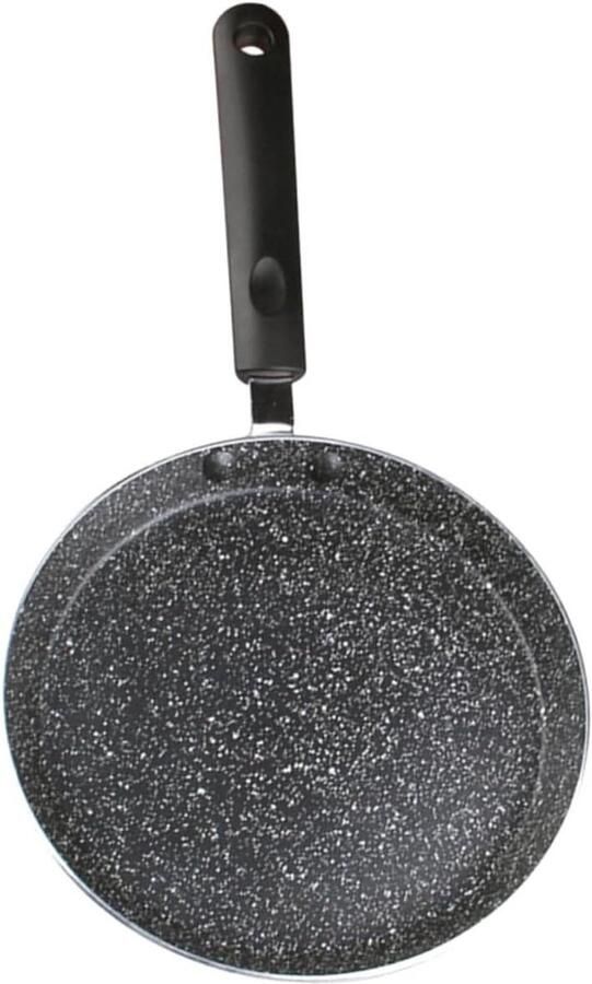 Koekenpan met anti-aanbaklaag Ontbijt Bakken Maifan steen coating 41x24x2cm Zwart