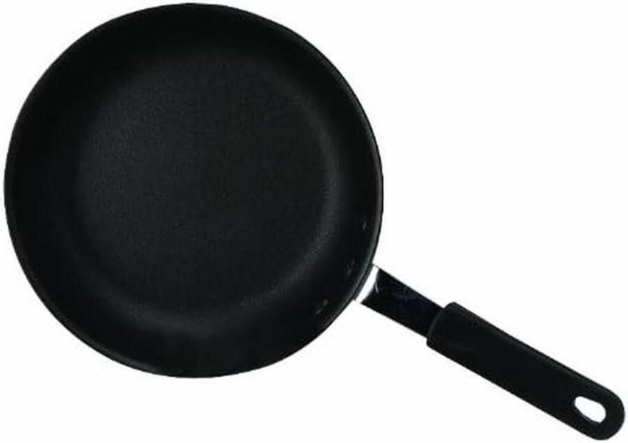 Koekenpan met anti-aanbaklaag Professioneel koken Duurzame dubbele coating 25 cm diameter Zilverkleurig