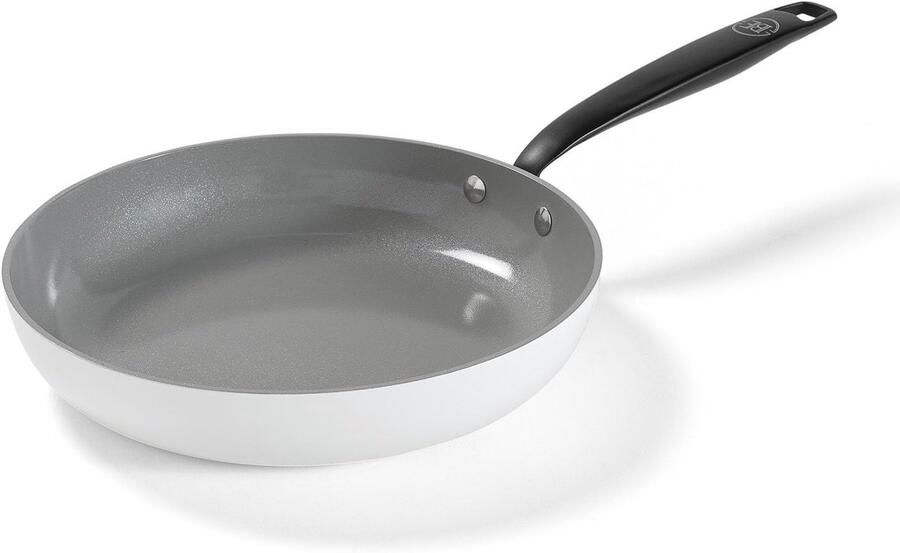 Koekenpan met antiaanbaklaag Dagelijks koken Keramische antiaanbaklaag Ø 30 cm Wit