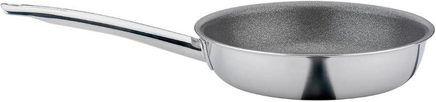 Koekenpan met antiaanbaklaag Dagelijks koken Snelle warmteverdeling Ø 24 cm Roestvrij staal