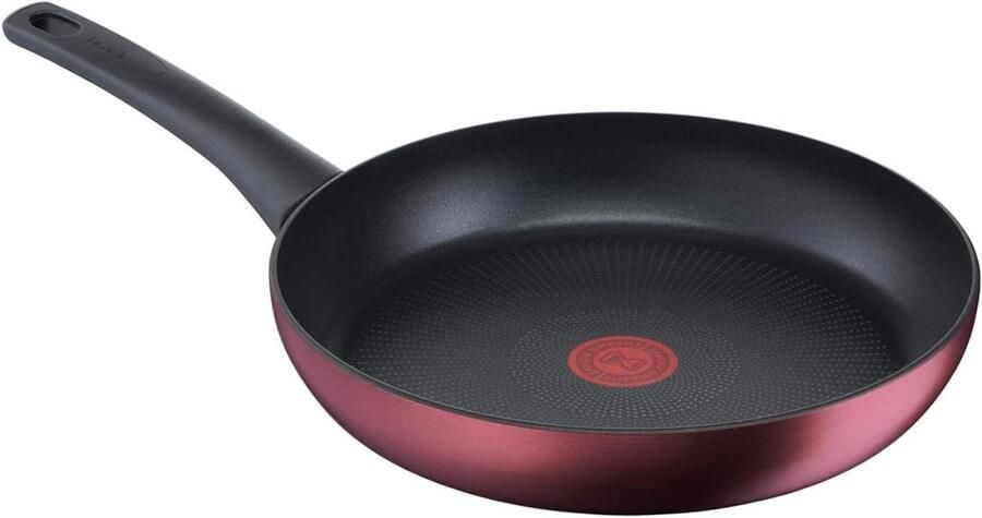 Koekenpan met antiaanbaklaag Gelijkmatig Koken Thermo-Fusion+ Inductie 28 cm Pruimrood