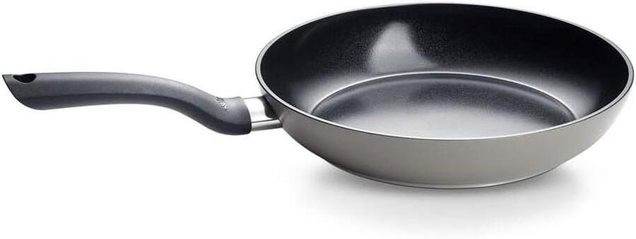 Koekenpan met antiaanbaklaag Gevoelige gerechten bakken PFAS PTFE-vrij 24 cm Grijs