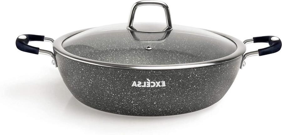Koekenpan met antiaanbaklaag Gezond Koken 5-laags anti-aanbaklaag Ø 28 cm Grijs