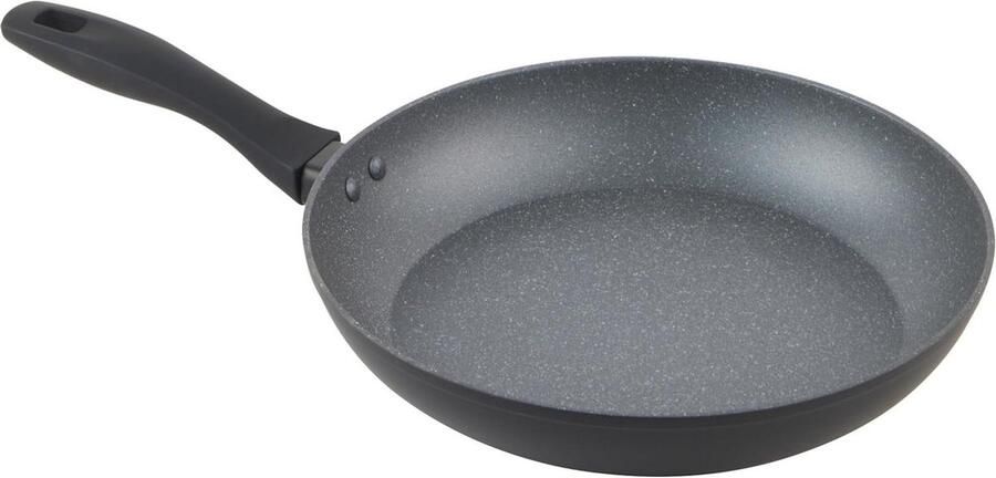 Koekenpan met antiaanbaklaag Gezond Koken Geschikt voor alle warmtebronnen 30 cm Grijs