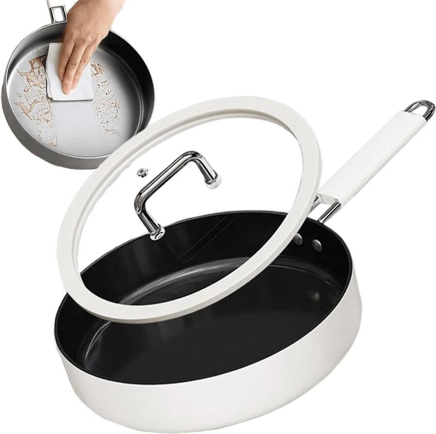 Koekenpan met antiaanbaklaag Keramische pan Titanium pan Gezond koken Titanium keramische coating 5 cm diep