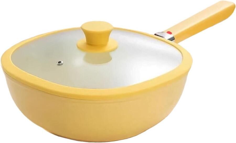 Koekenpan met Antiaanbaklaag Koekenpan met Deksel Koken en Bakken Gelijkmatige Warmteverdeling