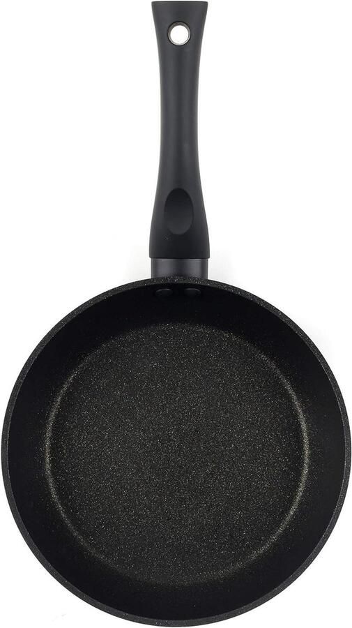Koekenpan met Antiaanbaklaag Koekenpan Non-stick Gezond Koken Slijtvast Diamondstone Interieur 20 cm Zwart