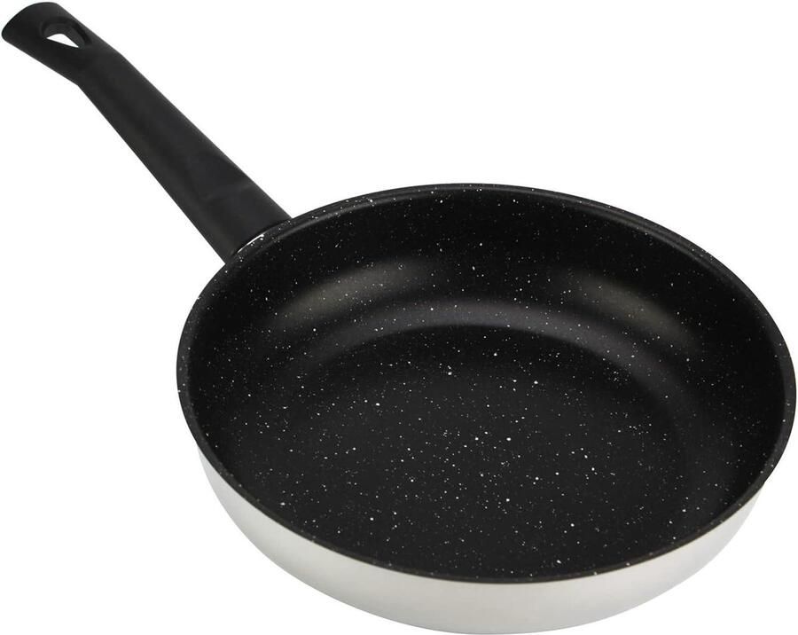 Koekenpan met antiaanbaklaag Koken en bakken Antiaanbaklaag in steenlook 26 cm Meerkleurig