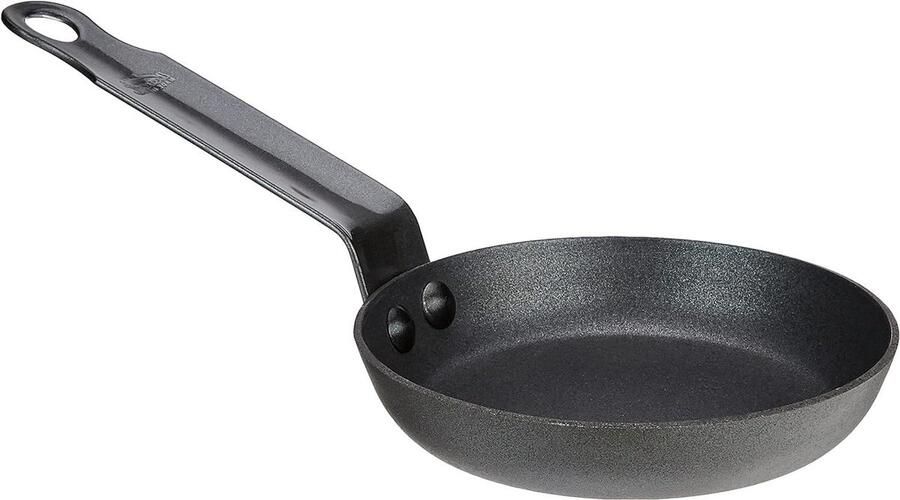 Koekenpan met antiaanbaklaag Koken en bakken Geschikt voor alle warmtebronnen 12 cm Zwart