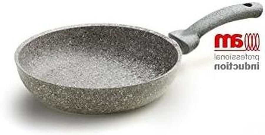 Koekenpan met antiaanbaklaag Koken en bakken Versterkte steen coating 20 cm Zwart