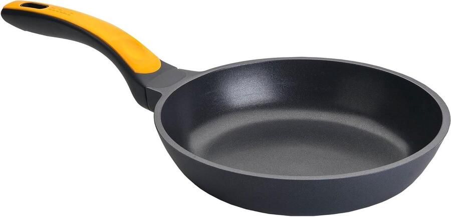 Koekenpan met antiaanbaklaag Koken en bakken Volledige inductie bodem 24 cm Zwart