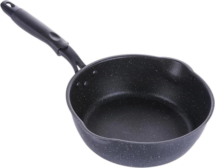 Koekenpan met antiaanbaklaag Omeletpan Pannenkoekenpan Lekker Koken Gelijkmatige Warmtegeleiding Niet gespecificeerd Zwart