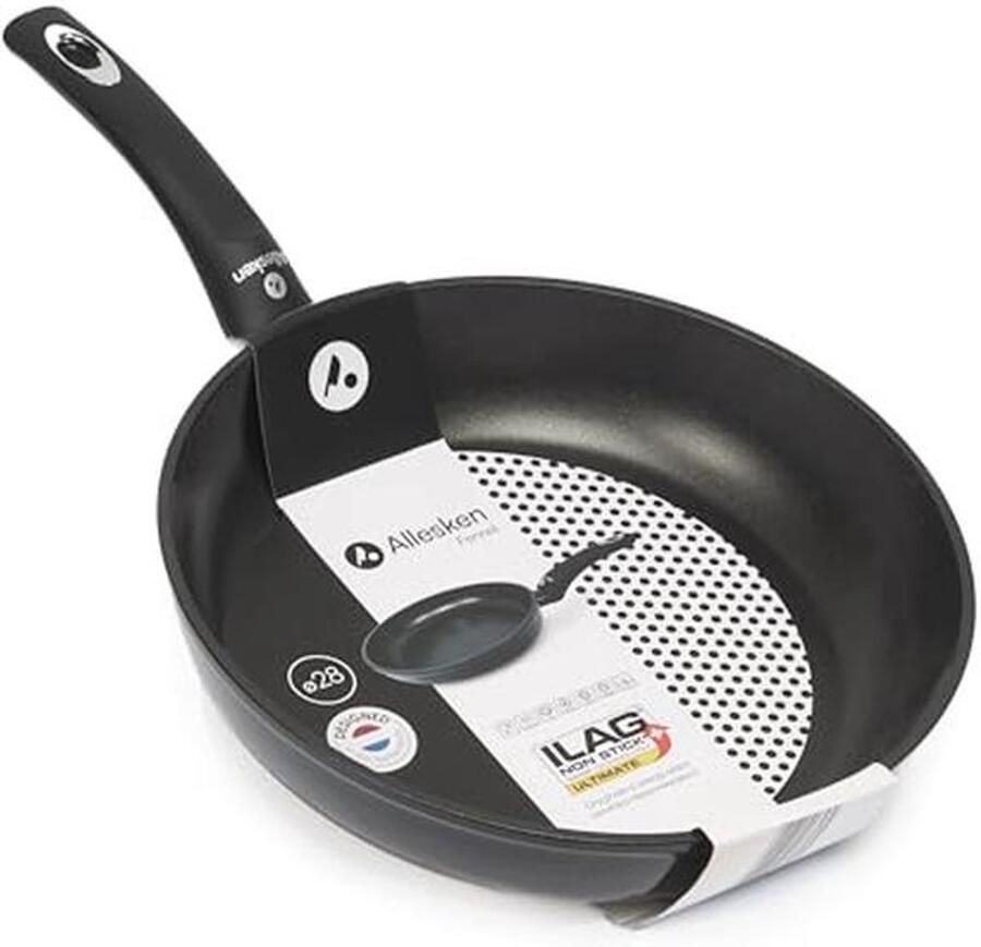 Koekenpan met antiaanbaklaag voor alle warmtebronnen robuuste aluminium inductiepan