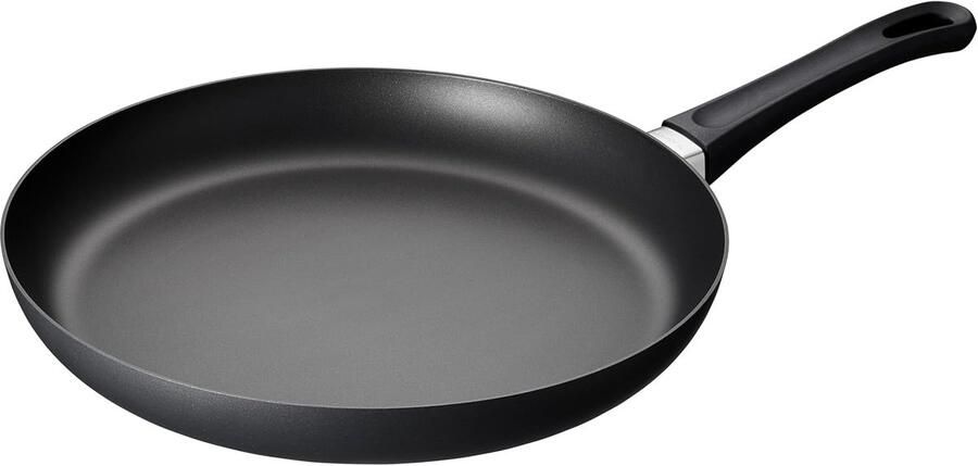Koekenpan met deksel Aanbraden Frituren Sauteren Keramische titanium antiaanbaklaag 32 cm Diameter Zwart