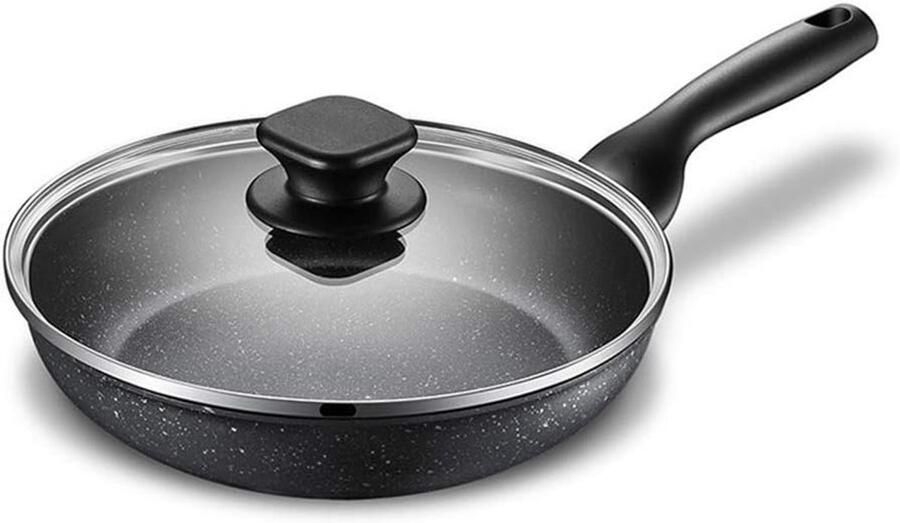 Koekenpan met deksel Koekenpan Koken Non-stick coating Universeel Grijs