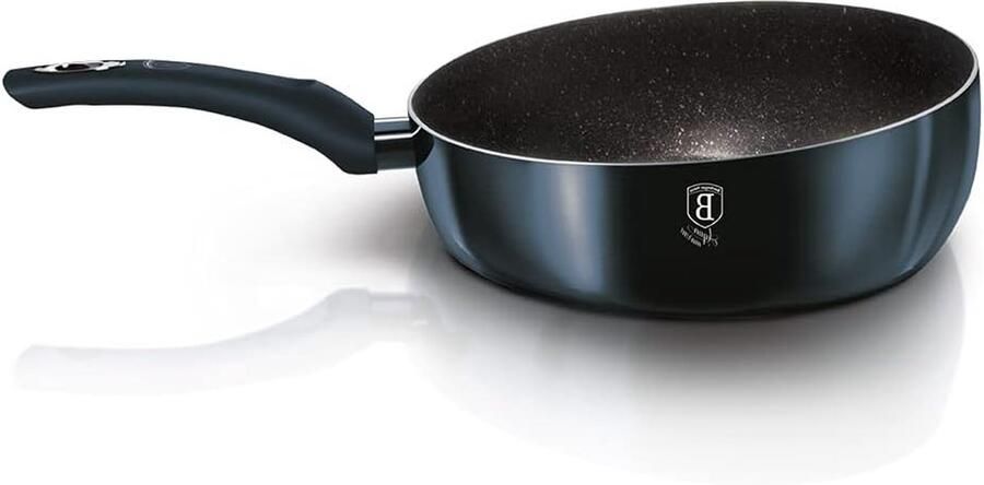 Koekenpan met deksel Koken en bakken Antiaanbaklaag 26 cm Metallic