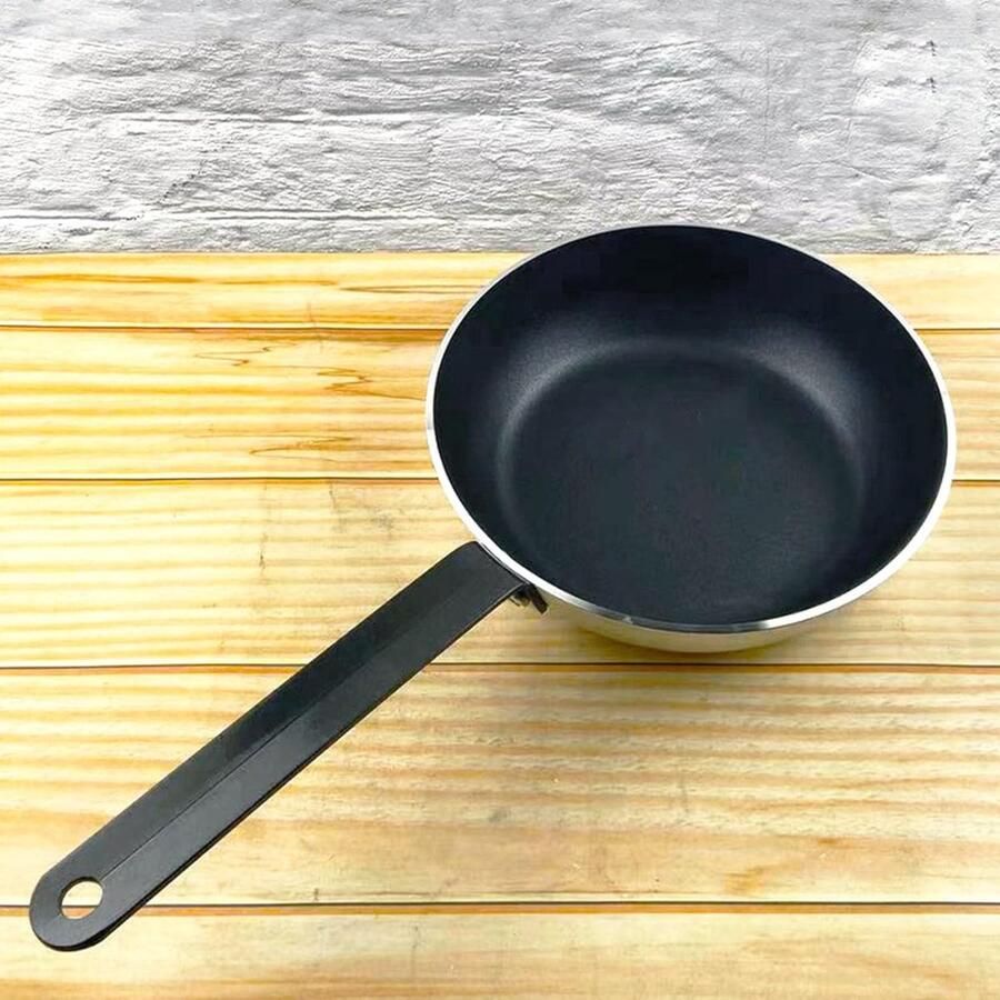 Koekenpan met deksel Sautéerpan diep Maaltijden bereiden Gelijkmatige warmte 28 cm Zwart