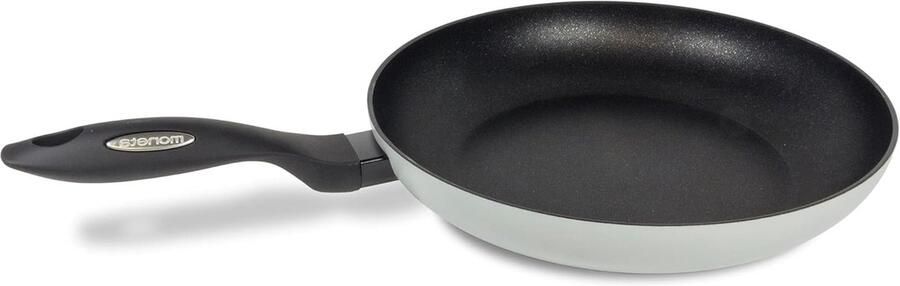 Koekenpan met deksel Vetvrij Koken Drievoudige antiaanbaklaag 32 cm Zwart
