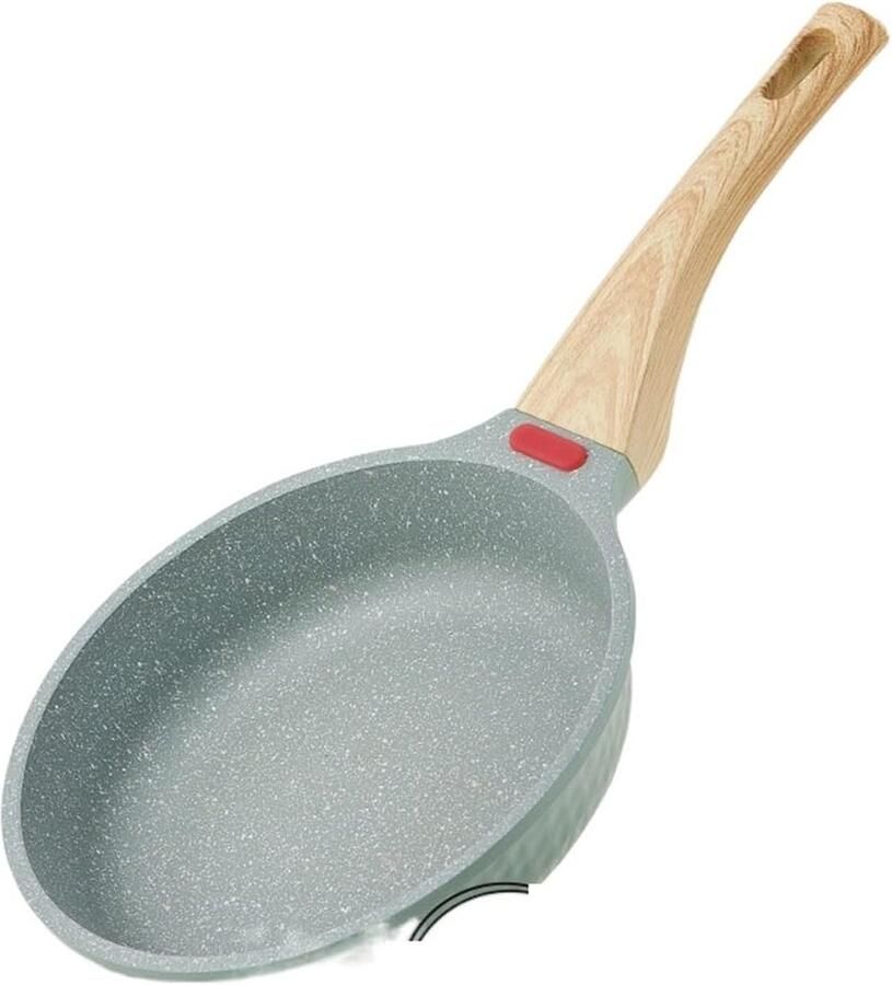 Koekenpan met Deksel Wok Pan Koken en Bakken Natuurlijke Antiaanbaklaag N.v.t. Zwart