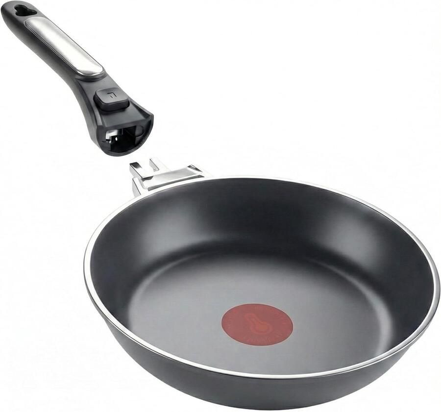Koekenpan met handgreep Koken en bakken Afneembare handgreep 20 cm Grijs