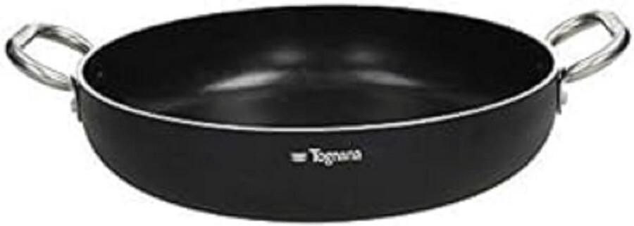 Koekenpan met handgrepen Professioneel koken Diamant versterkte coating 28 cm Zwart