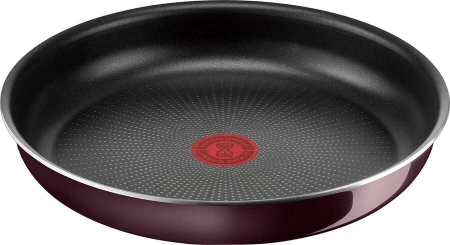 Koekenpan met handvat Koken op gas Titanium intense coating 28 cm Bordeaux
