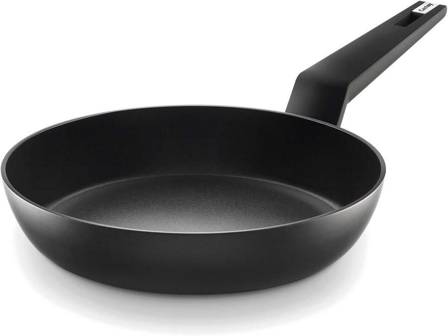 Koekenpan met handvat Lekker Koken Titanium antiaanbaklaag 28 cm Zwart
