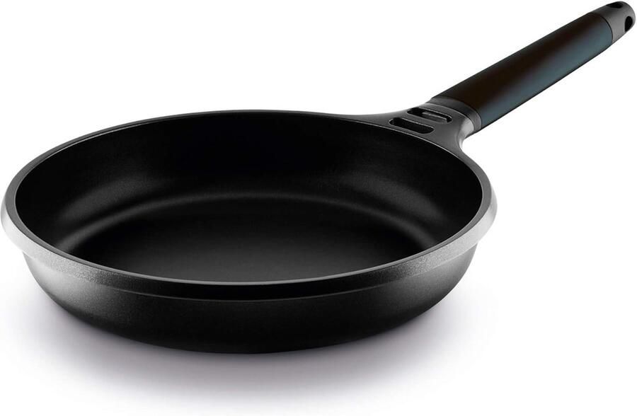 Koekenpan met handvat Sauteren en braden Verwijderbare handgreep 53 Centiliter Zwart