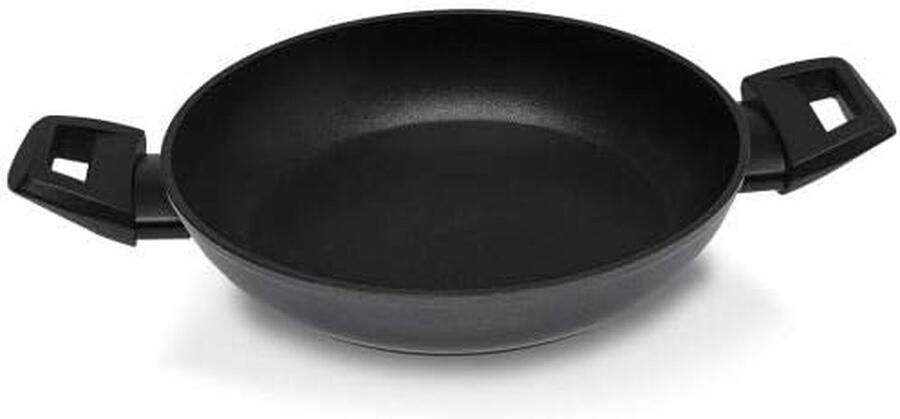 Koekenpan met Handvatten Koekenpan Inductie Koken en Bakken Hoge Dikte 20 cm Zwart