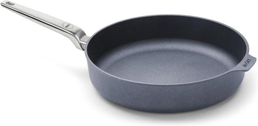 Koekenpan met Hoge Rand Koekenpan Aluminium Koken en Braden 5-laagse Diamantverzegeling 32 cm Diameter Zwart